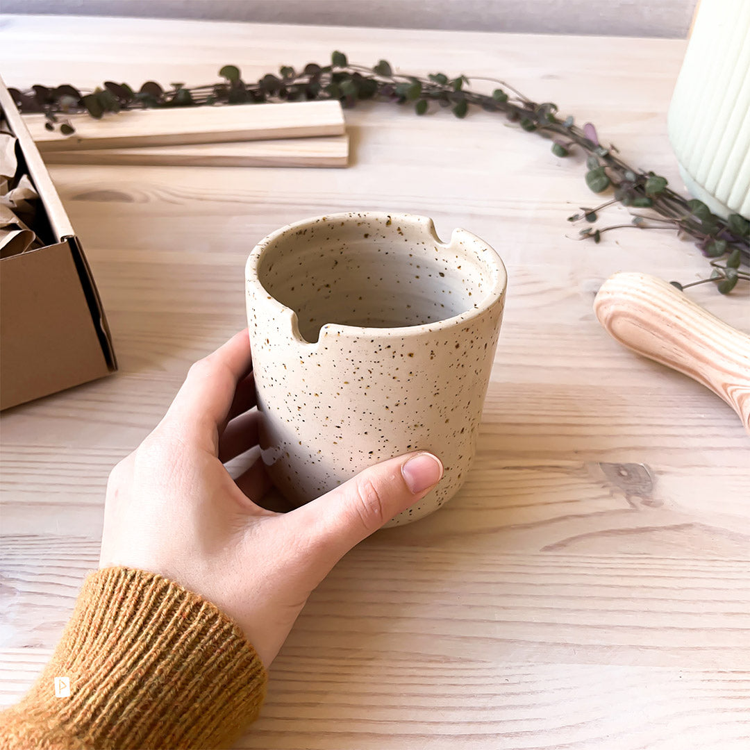 Vaso del Set de pintor de cerámica moteado