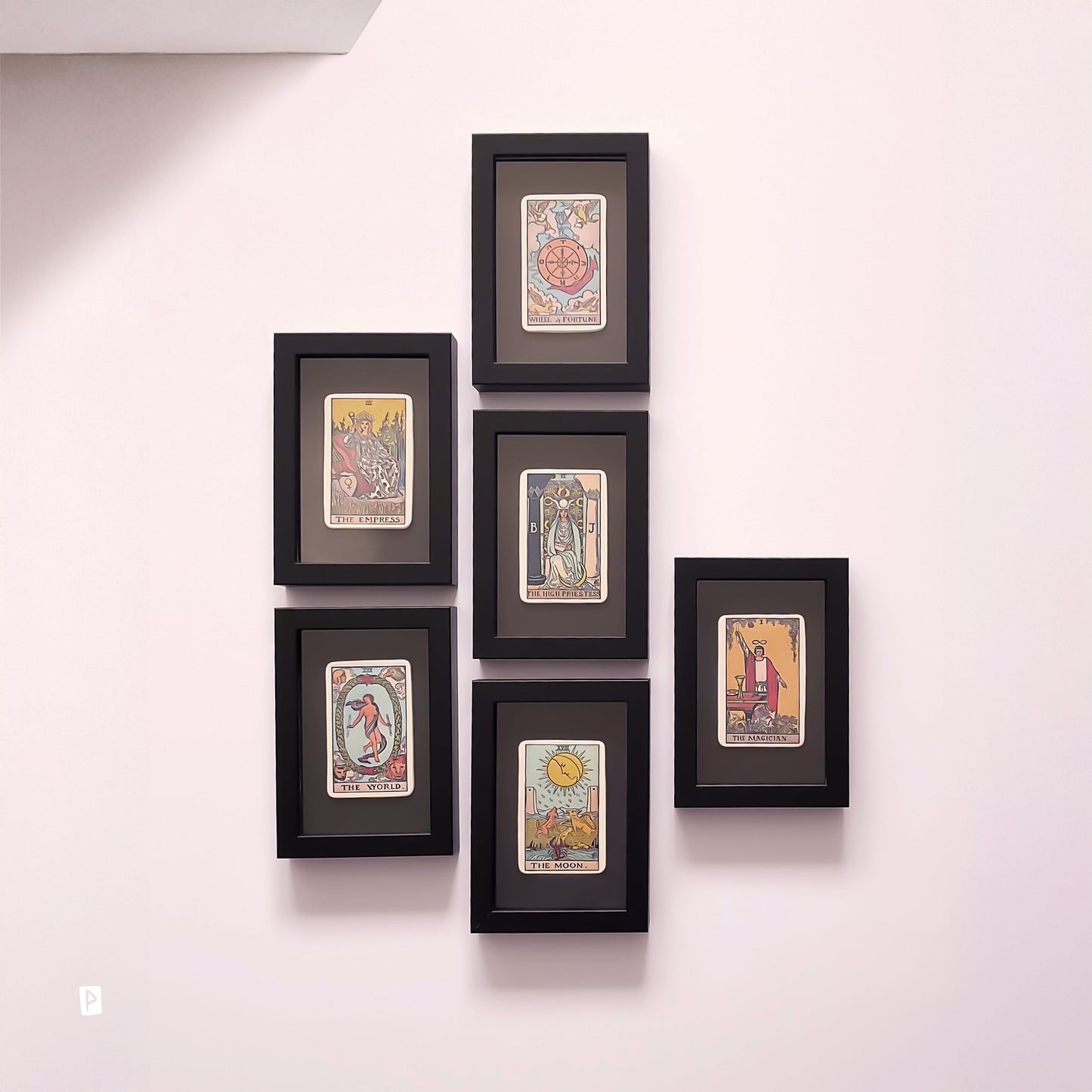 CARTA DE TAROT DE CERÁMICA ENMARCADA