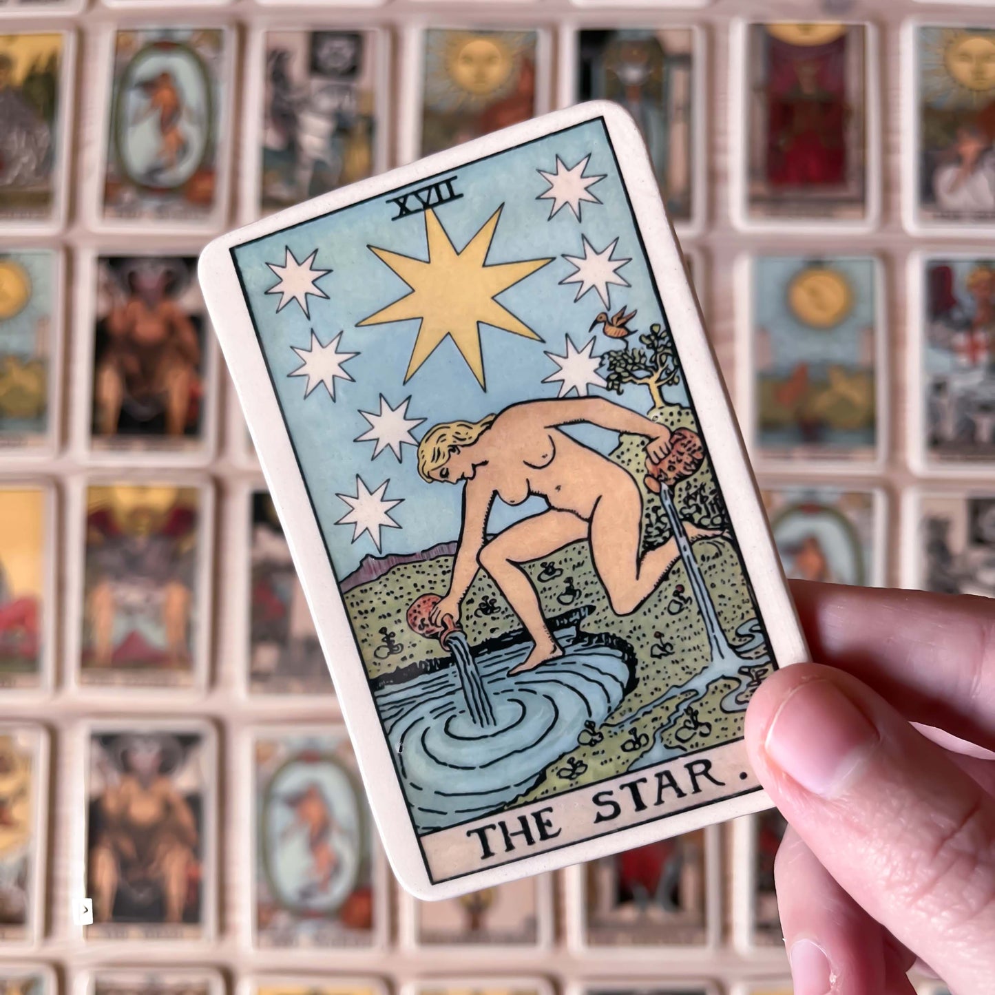 IMÁN CARTA DE TAROT DE CERÁMICA