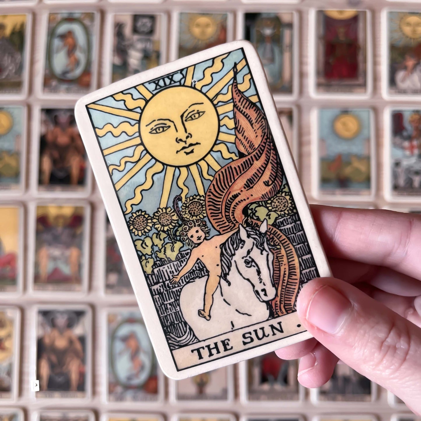 IMÁN CARTA DE TAROT DE CERÁMICA