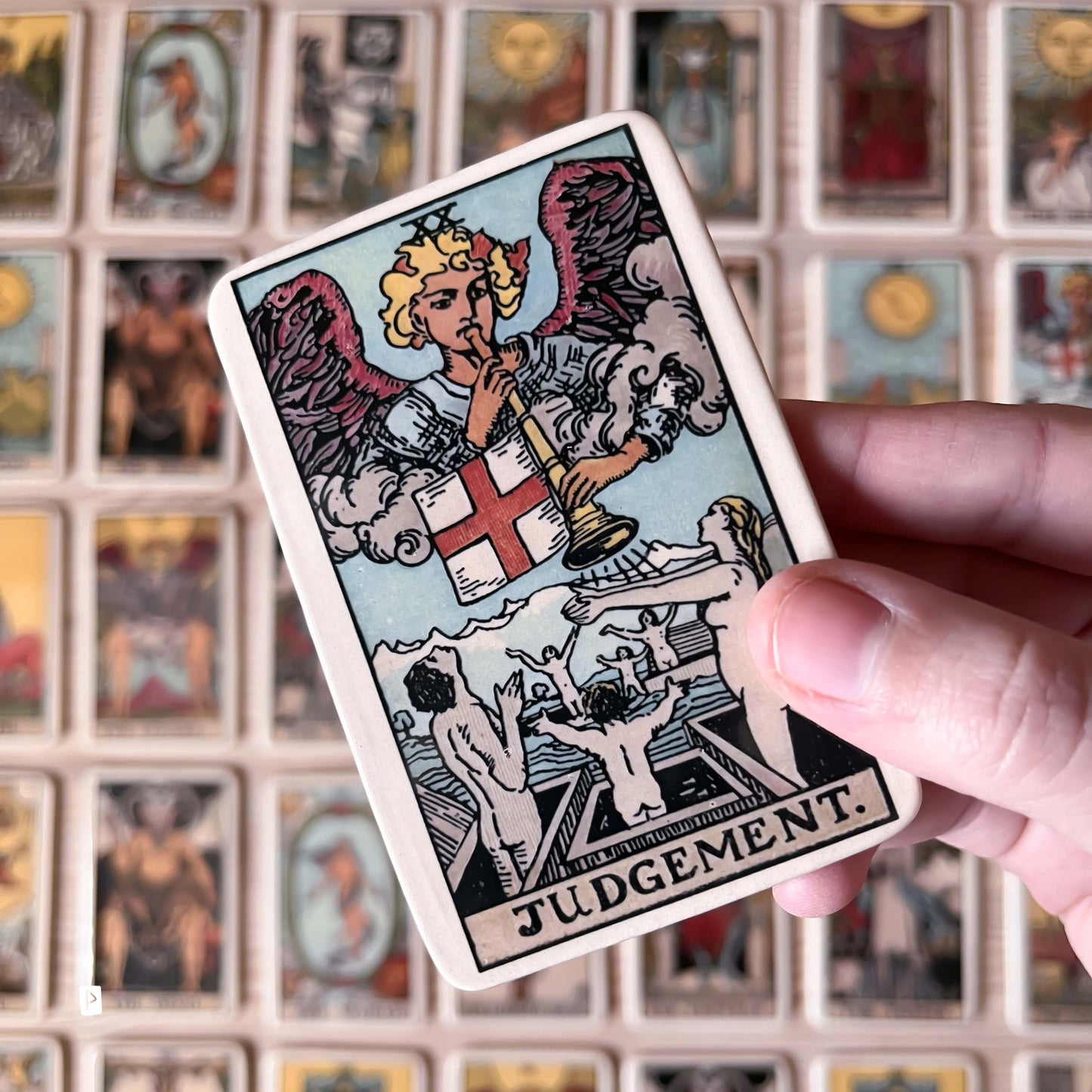 CARTA DE TAROT DE CERÁMICA ENMARCADA