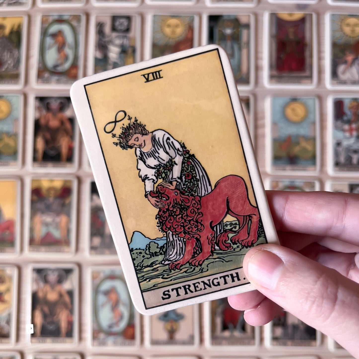CARTA DE TAROT DE CERÁMICA ENMARCADA