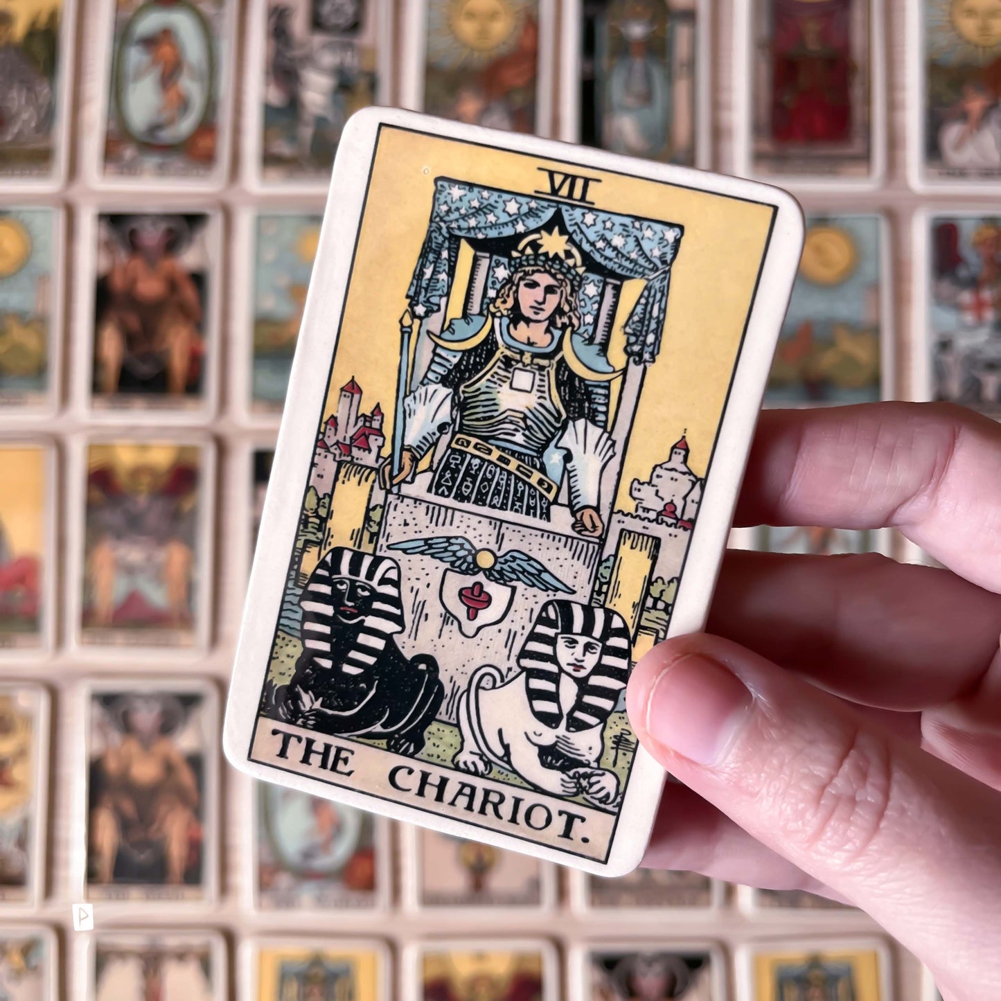 CARTA DE TAROT DE CERÁMICA ENMARCADA