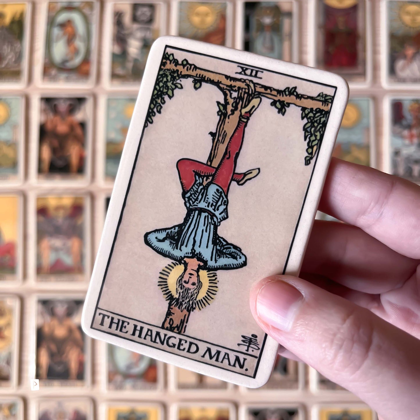 CARTA DE TAROT DE CERÁMICA ENMARCADA