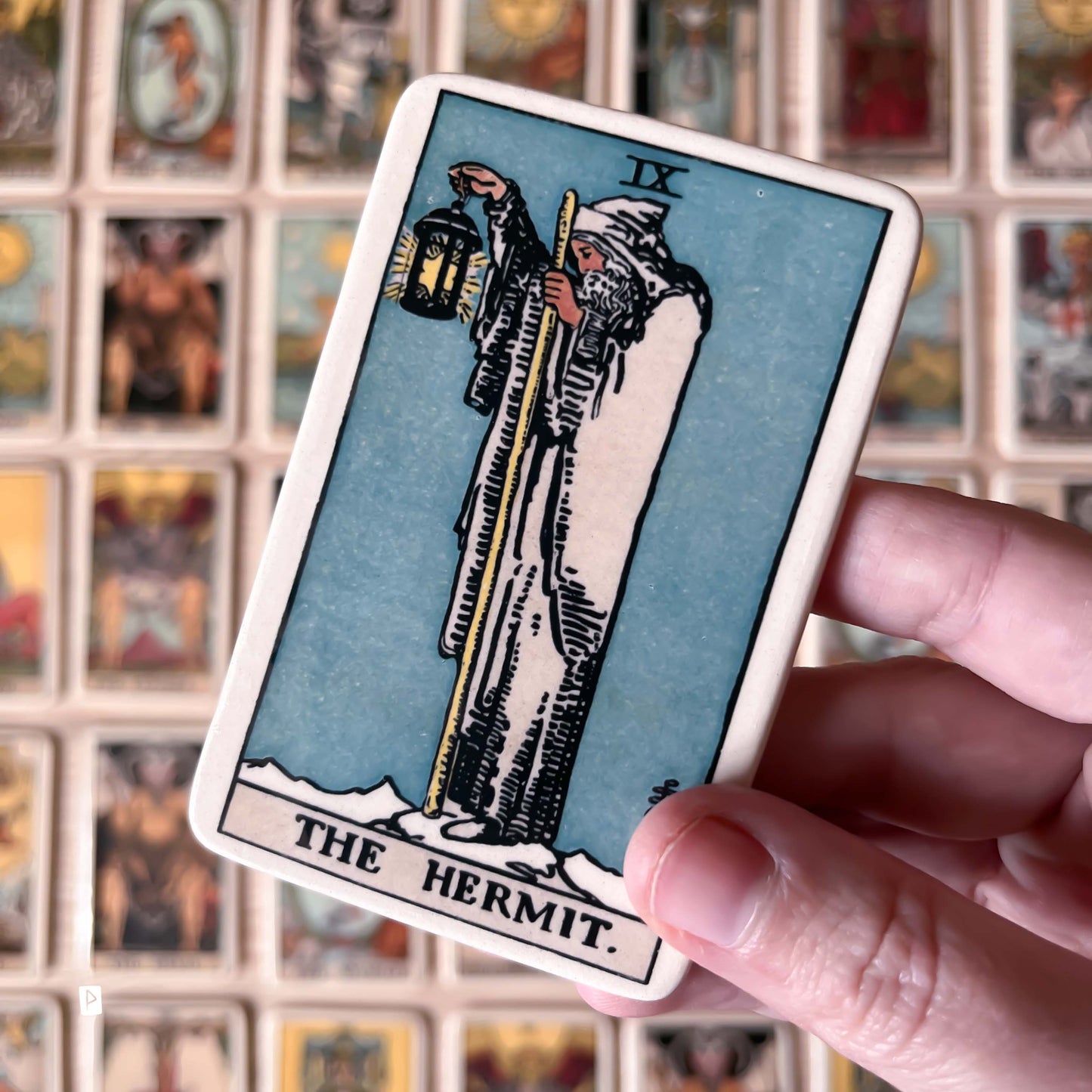 CARTA DE TAROT DE CERÁMICA ENMARCADA