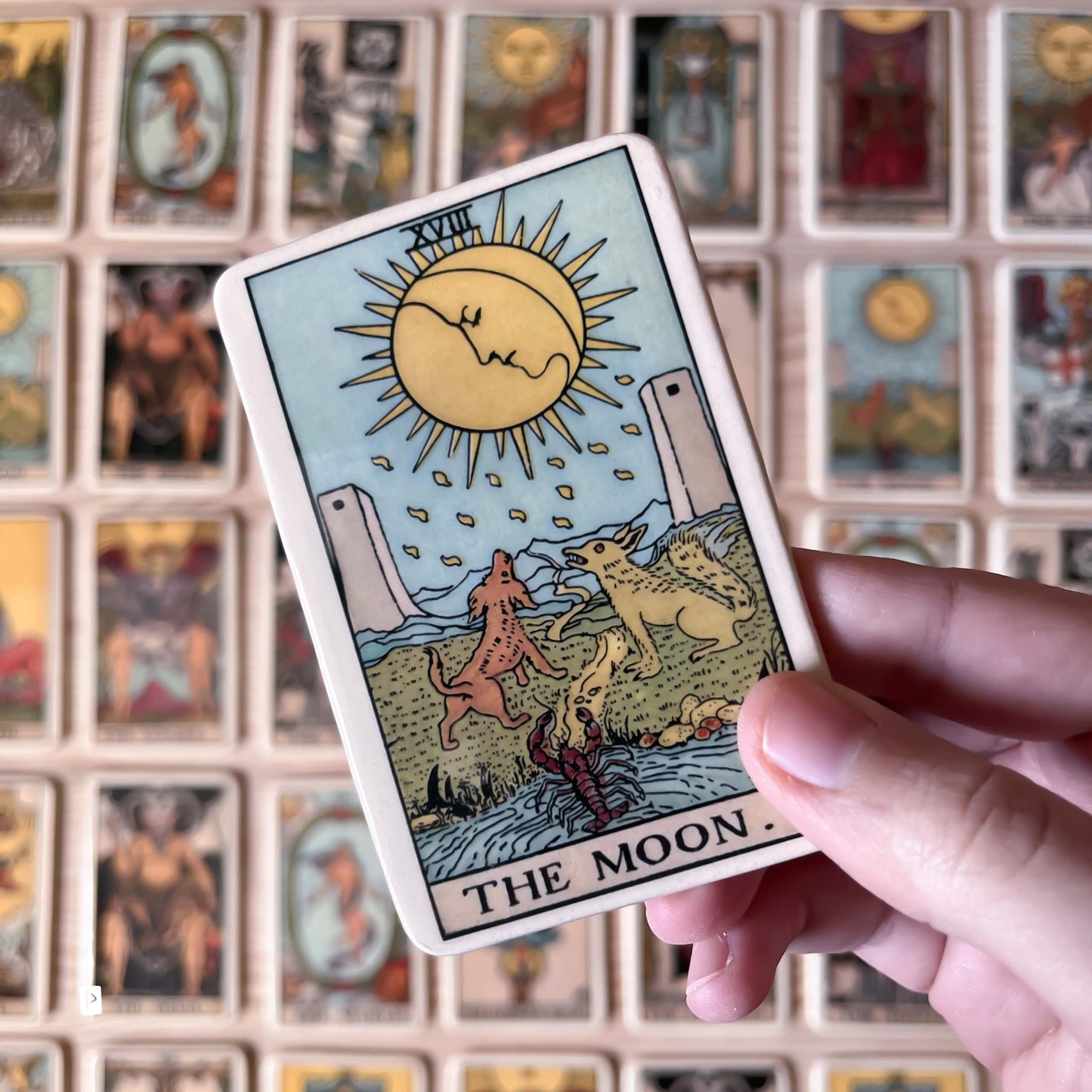 CARTA DE TAROT DE CERÁMICA ENMARCADA