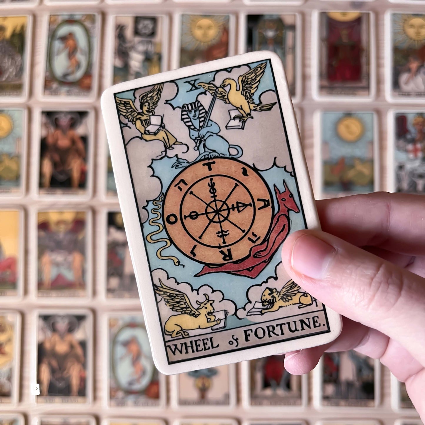 CARTA DE TAROT DE CERÁMICA ENMARCADA