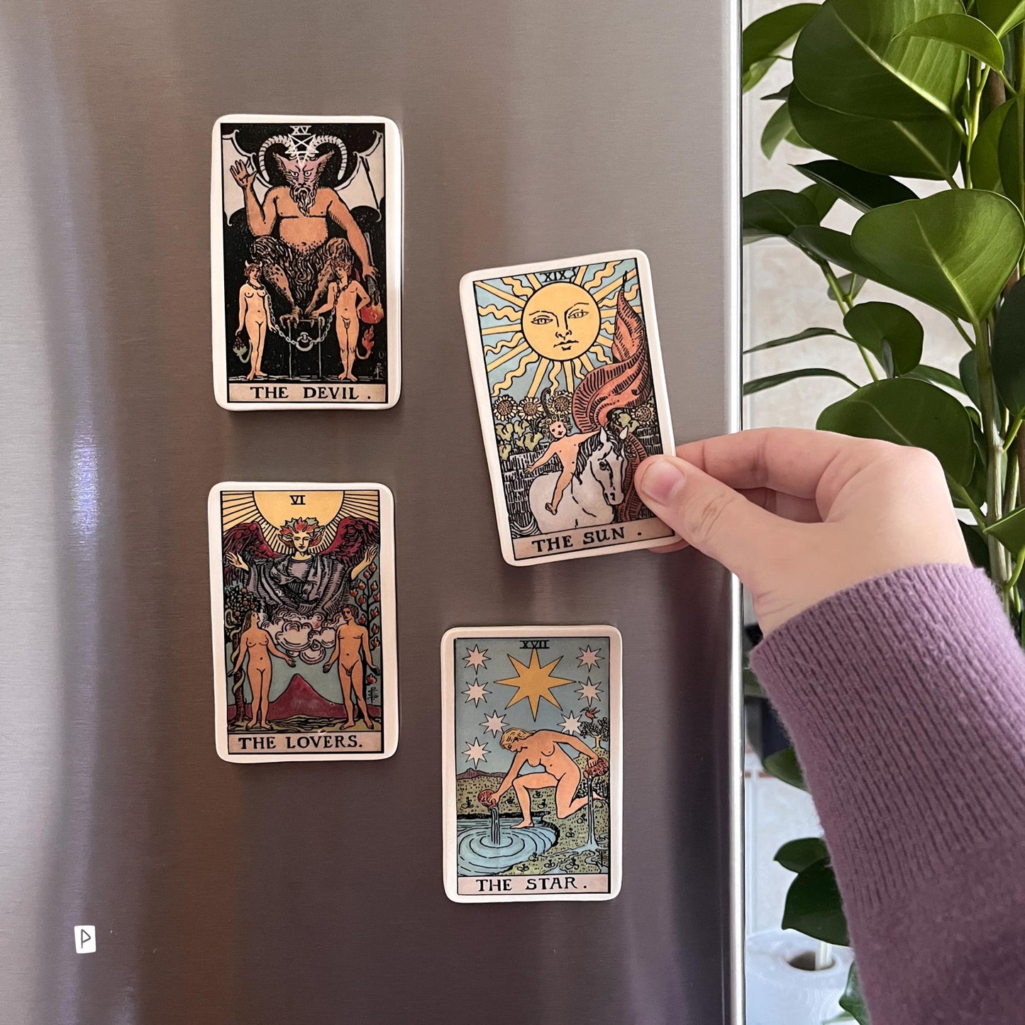 IMÁN CARTA DE TAROT DE CERÁMICA