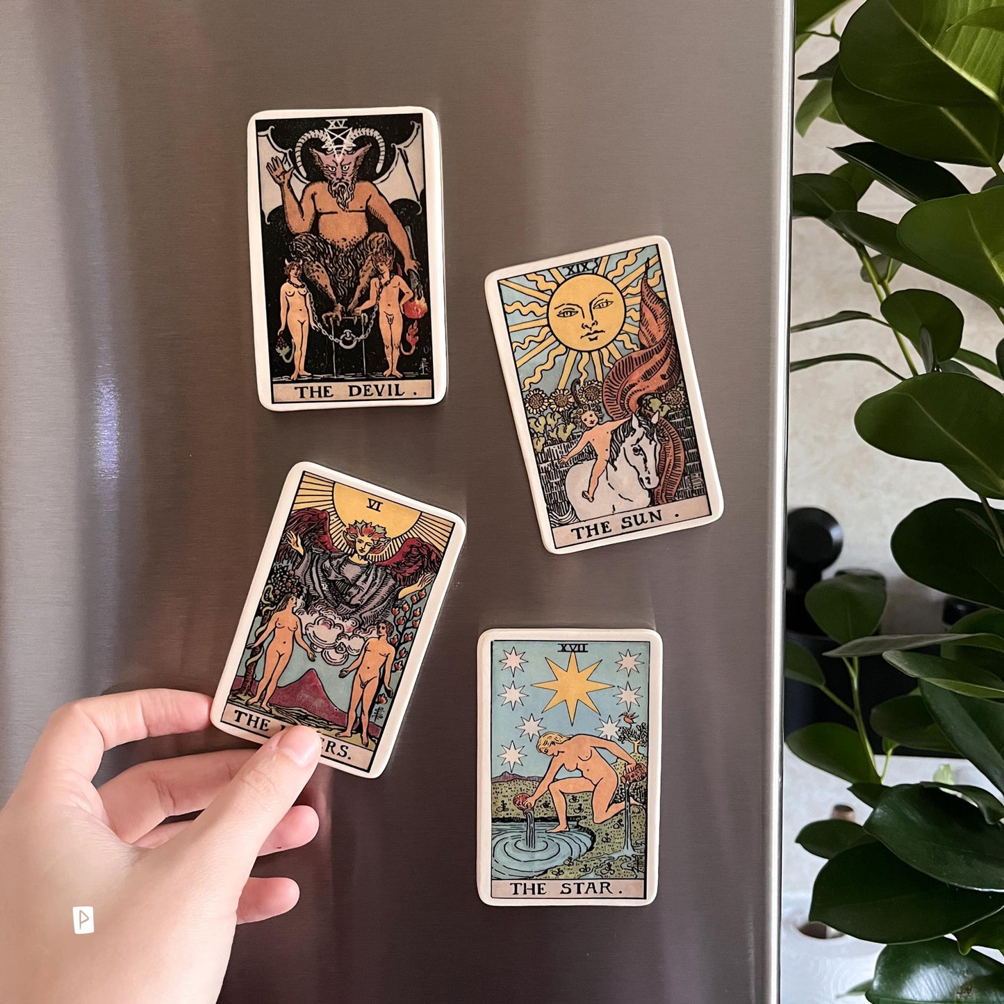 IMÁN CARTA DE TAROT DE CERÁMICA