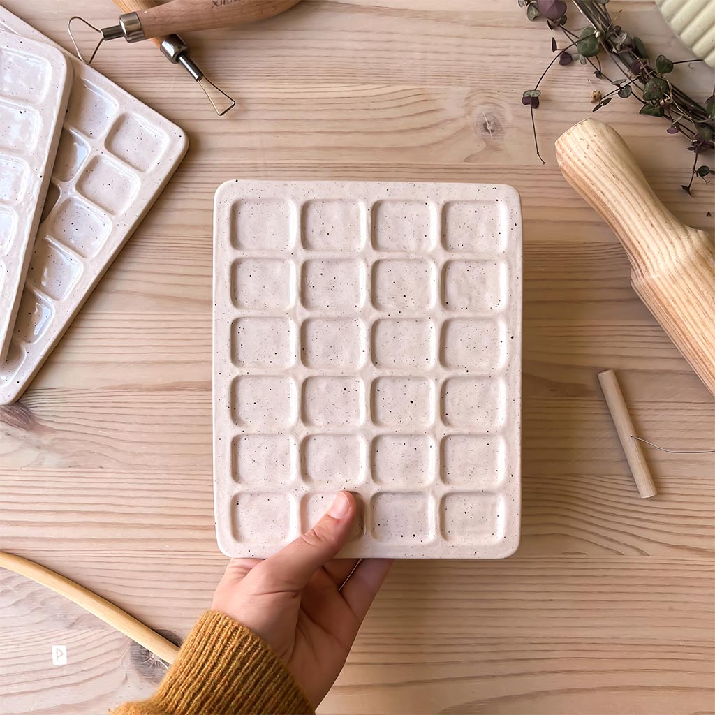 Paleta de cerámica para acuarela master oreo cream