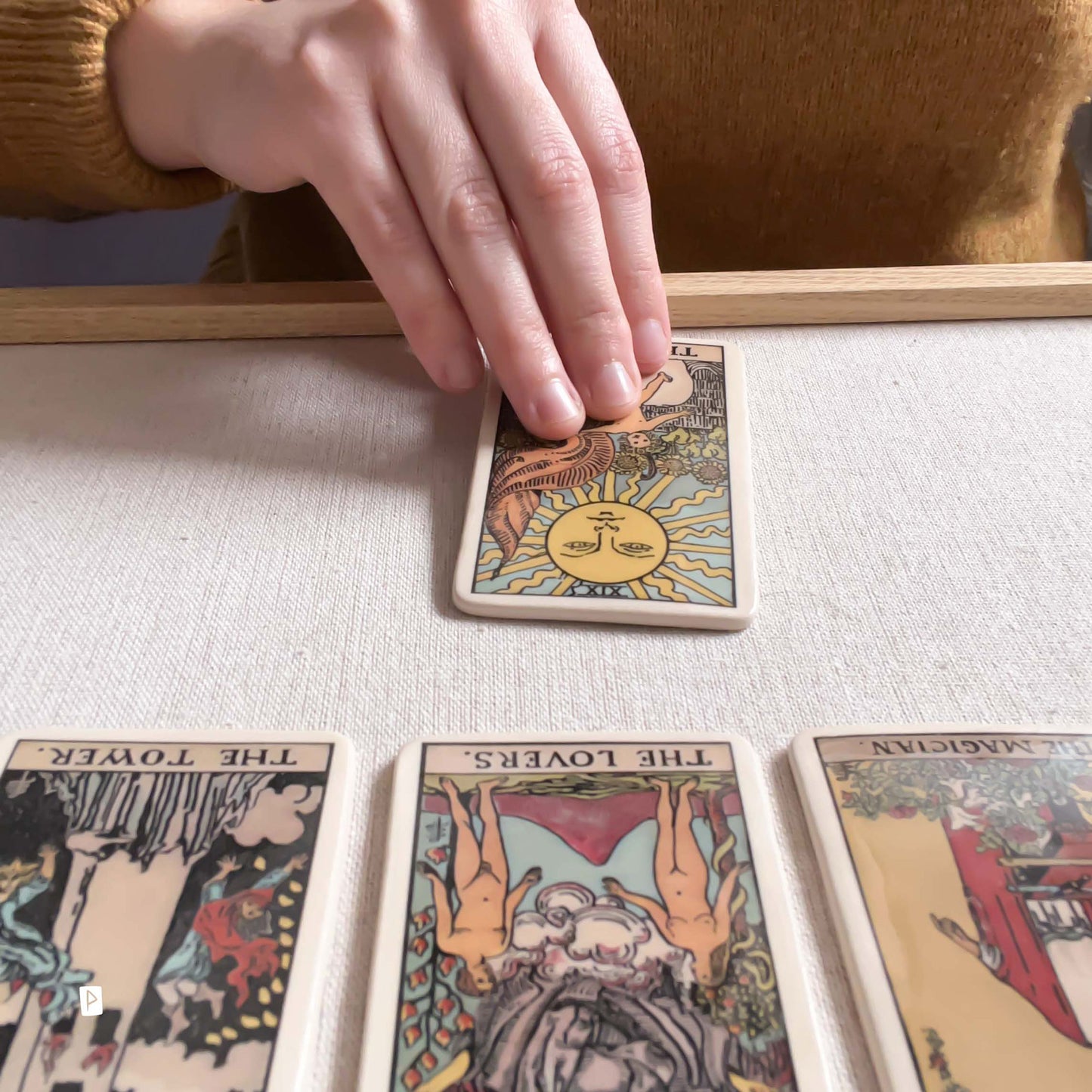 SET DE CARTAS DE TAROT COMPLETO ARCANOS MAYORES DE CERÁMICA