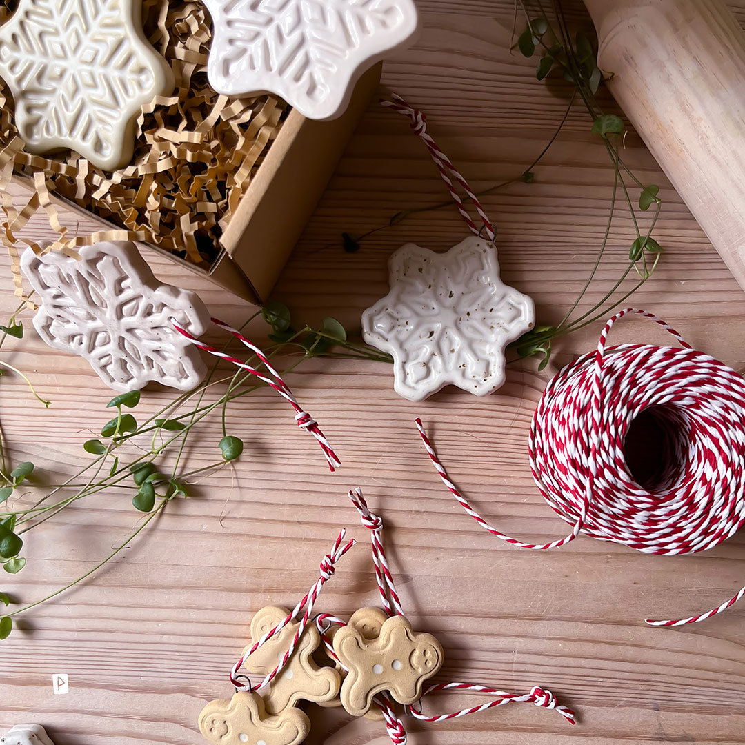 adornos navideños hombre de jengibre