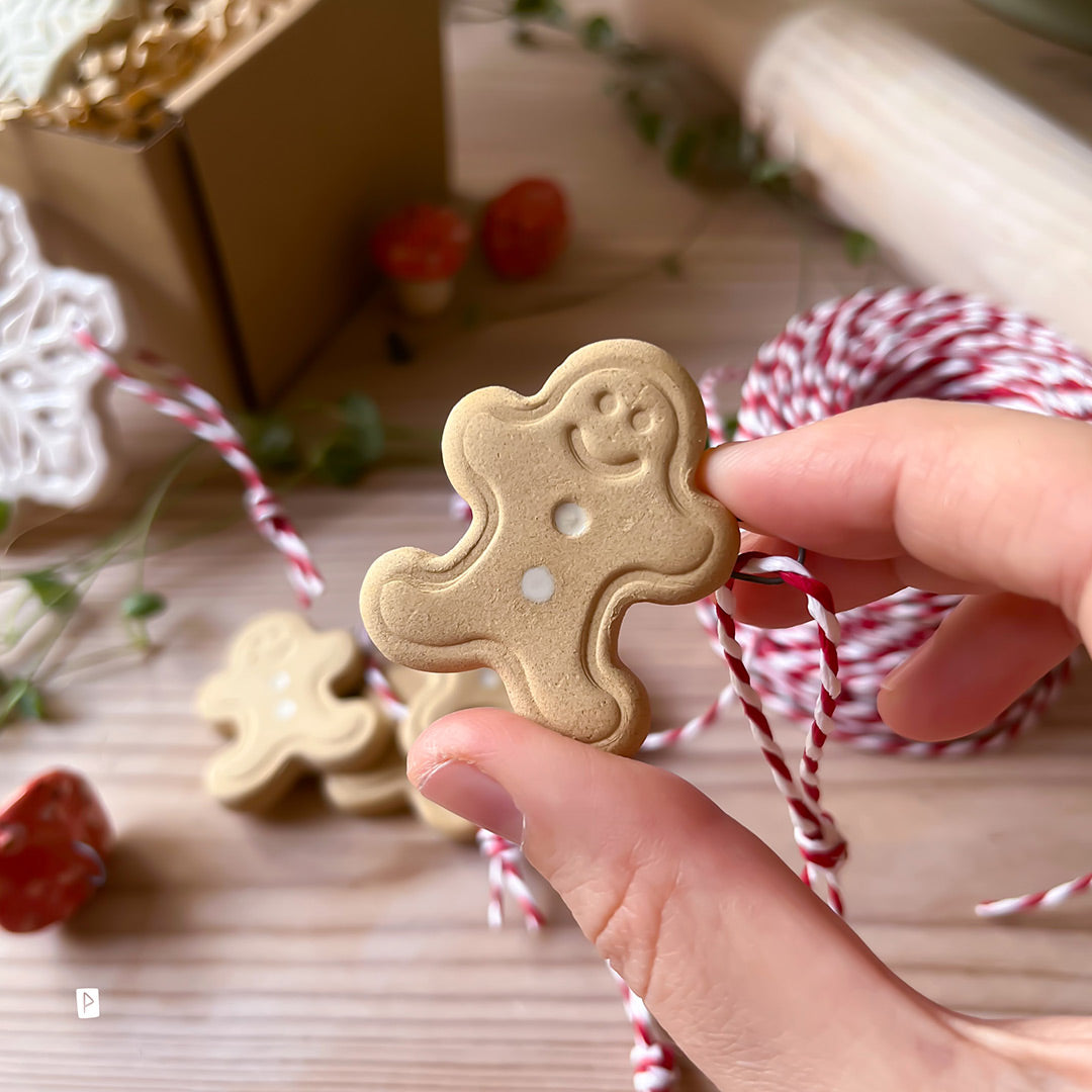 adornos navideños hombre de jengibre